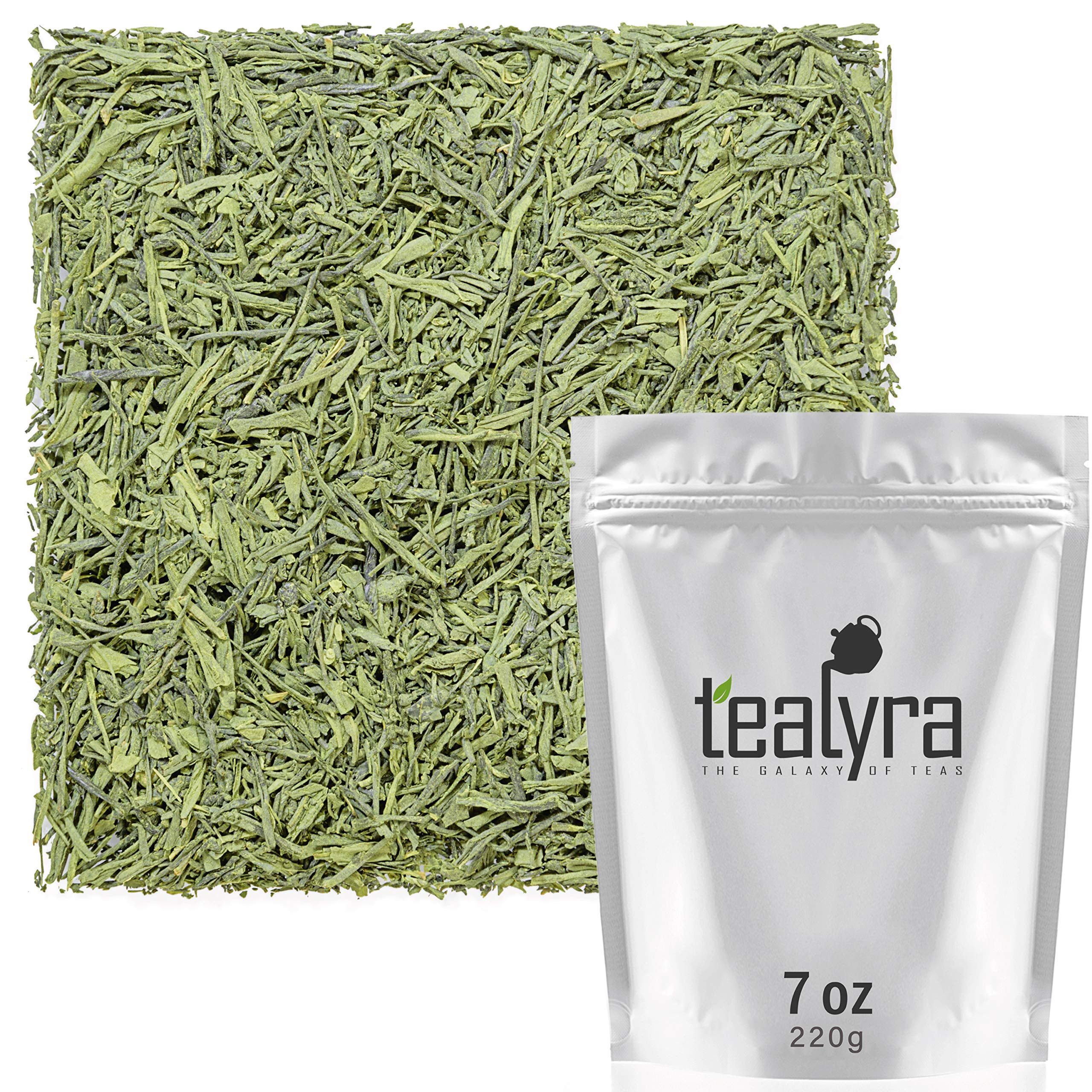 Tealyra - Japanese Iri Sencha - Blend Of Matcha Powder and Sencha Green Tea - Loose Leaf Tea - Caffeine Medium - High Antioxidants - 220g (8-ounce)