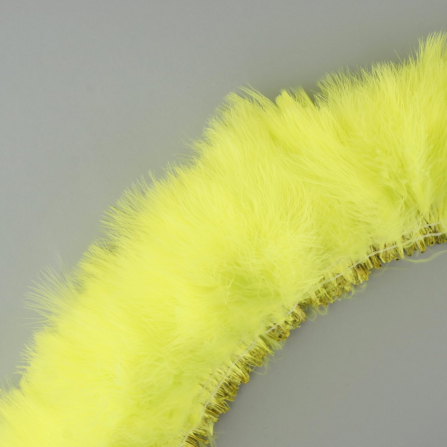 ZUCKER™ Turkey Marabou Blood Quill Feathers - Fl Chartreuse