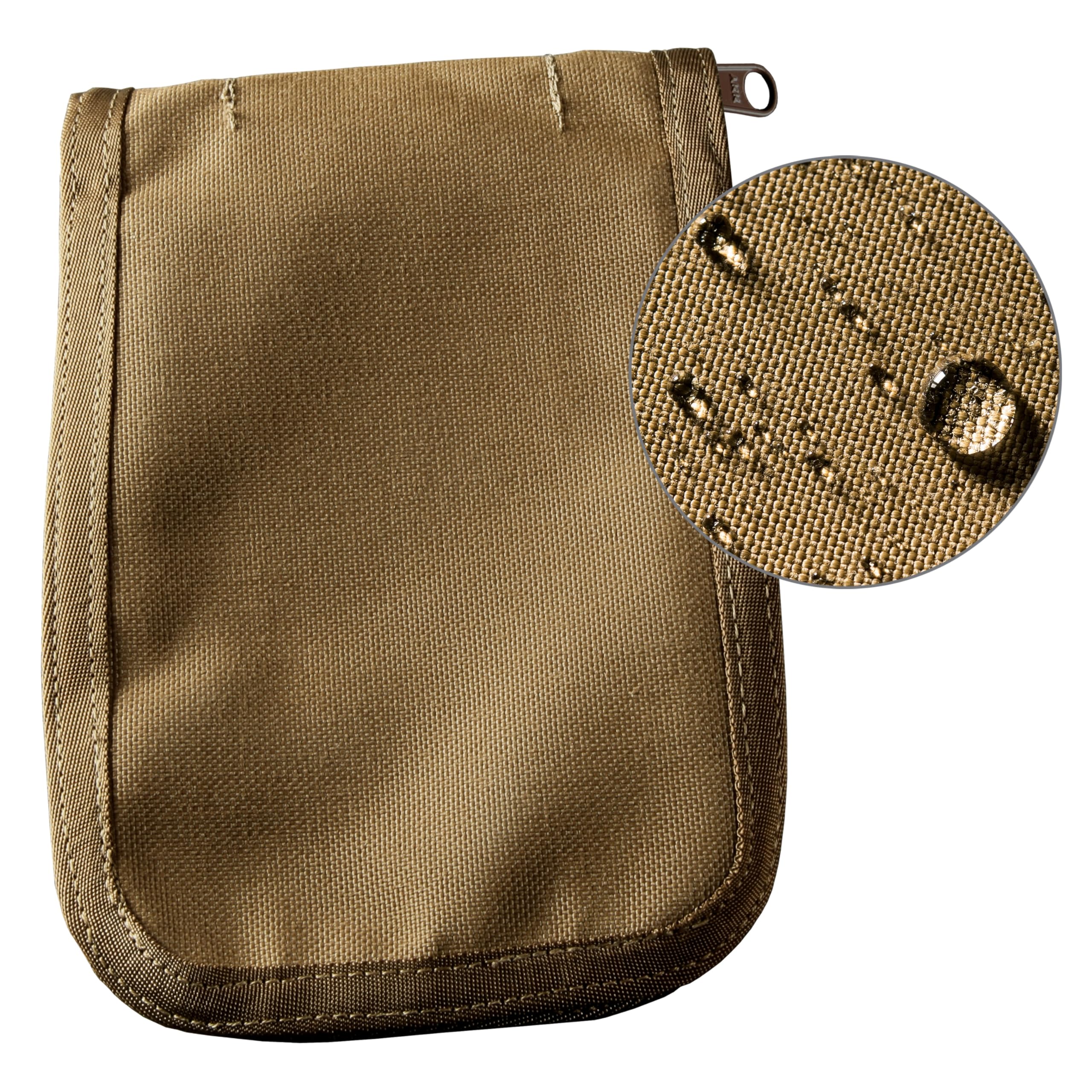 Rite In The Rain Pocket Notebook Cover Marrone Heavy Duty Cordura Tessuto Rugged Chiusura Zip 4 tasche per notebook 4 pollici 146, 946, 946T e 746