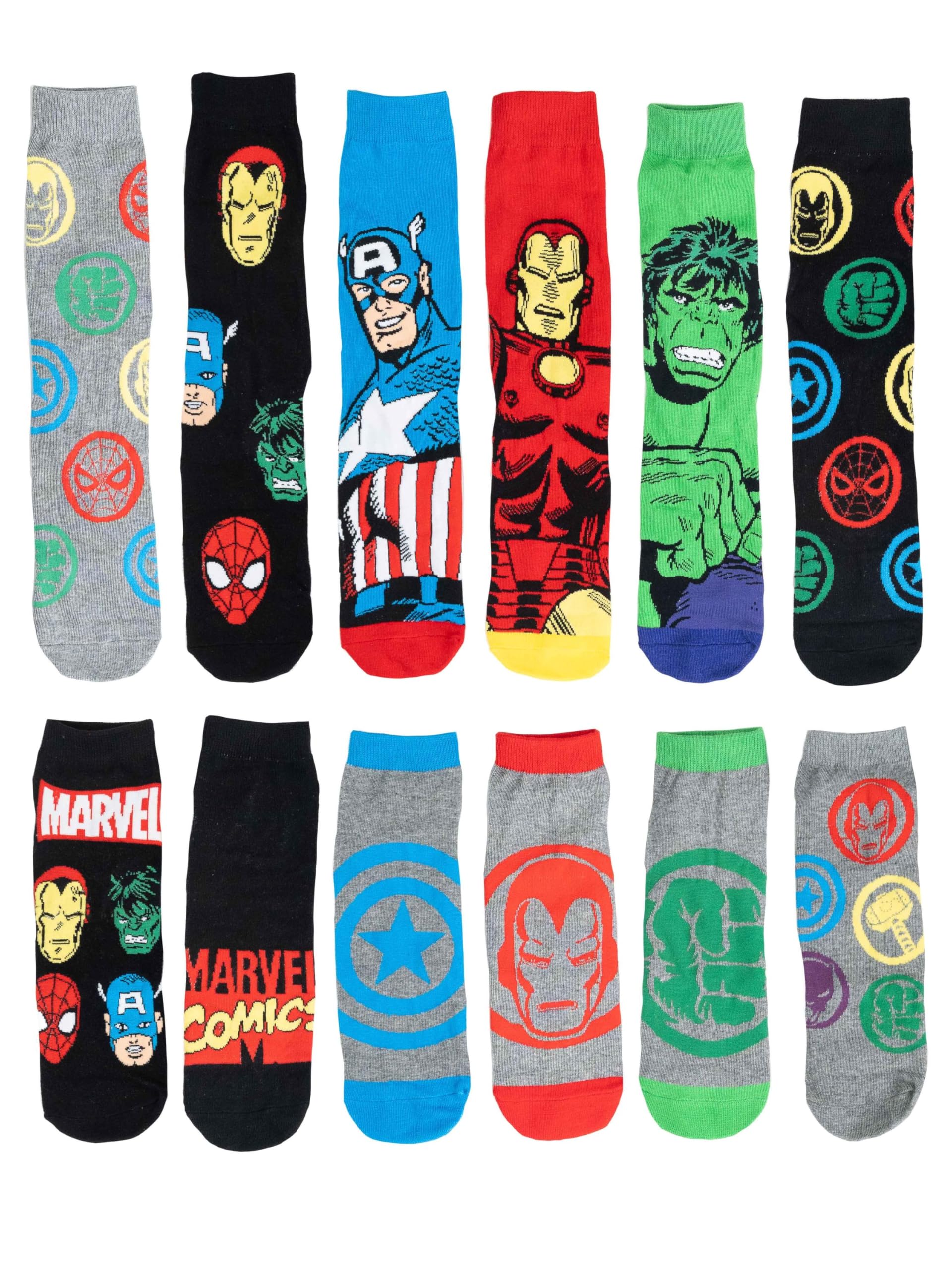 Calendrier De L'Avent Spiderman Avec 12 Paires De Chaussettes - Taille 40-45 - Cadeau Marvel Pour Fans - Chaussettes Sport Et Classiques - 4