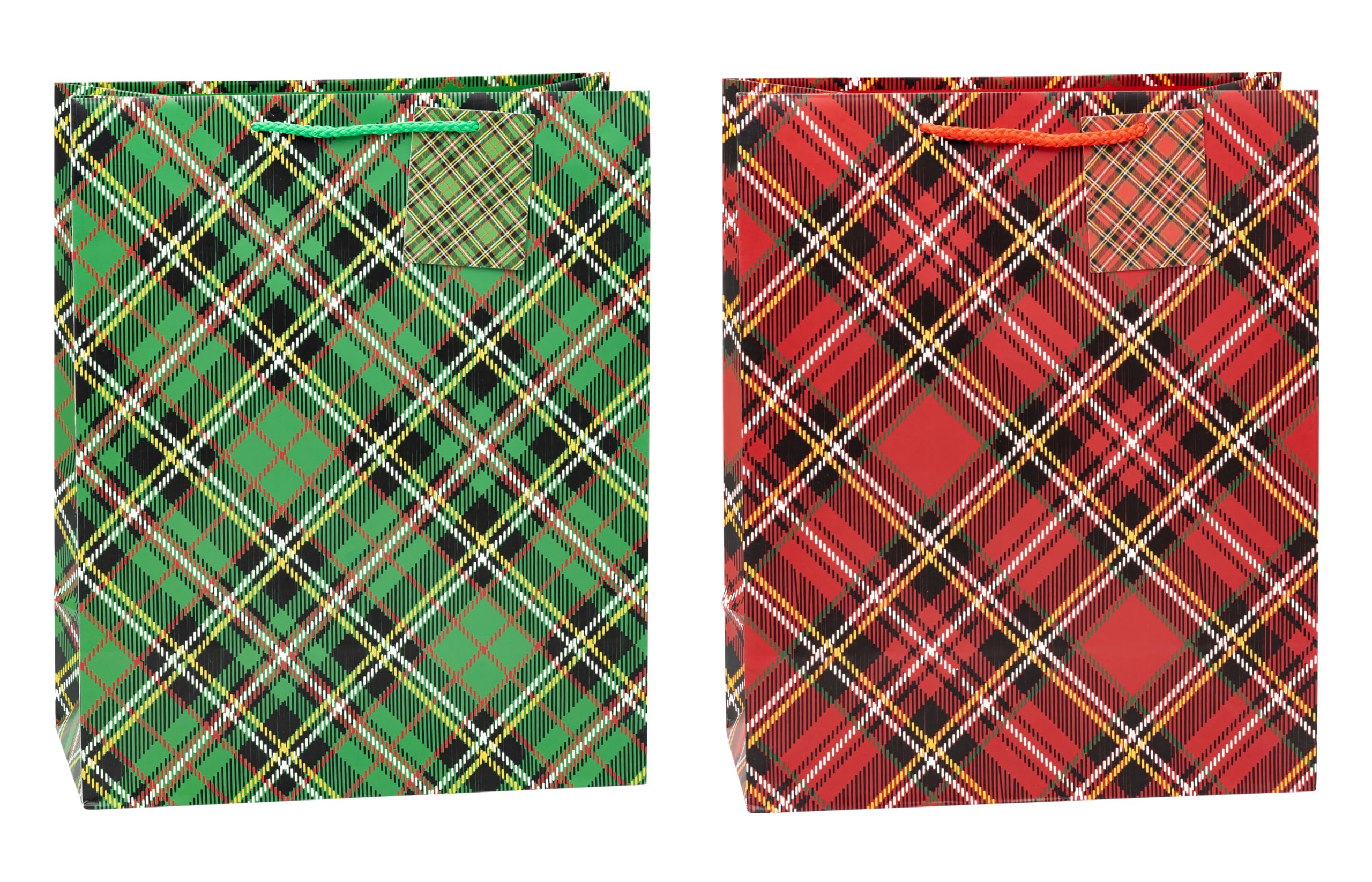 TSI 88312 Kraft Paper Gift Bags Spring Pack Of 12 Large (H X