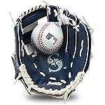 Franklin Sports MLB Youth Teeball Glove and Ball Set - Kids Seattle Mariners Baseball and Teeball Glove and Ball - Perfect First Kids Glove - 9.5