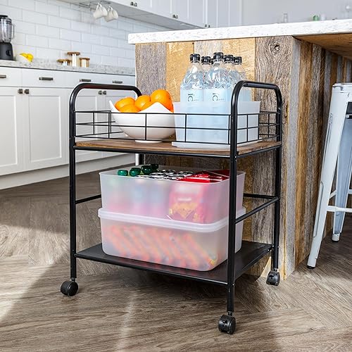 Miniatura 6 de IRIS Cesta de almacenamiento modular de plástico mediana con tapa, paquete de 4, apilable, para cocina, baño, dormitorio, armario, habitación de los