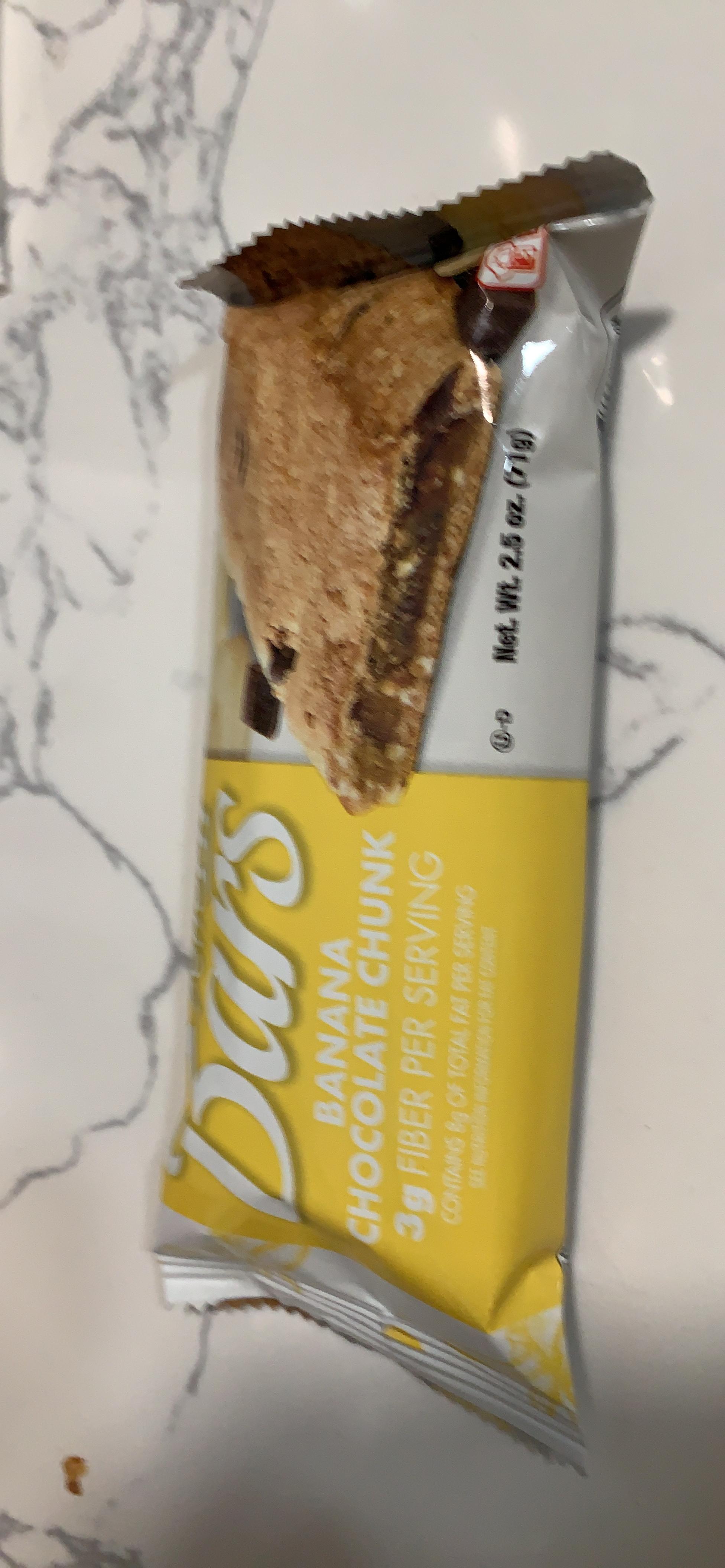 J and J Snack Banana Chocolate Chunk Readi Bake Benefit