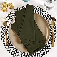 Vista 104 de Utopia Kitchen - Servilletas de tela negras [paquete de 12, 50 x 50 cm], mezcla de algodón absorbente, lavables y reutilizables para cena