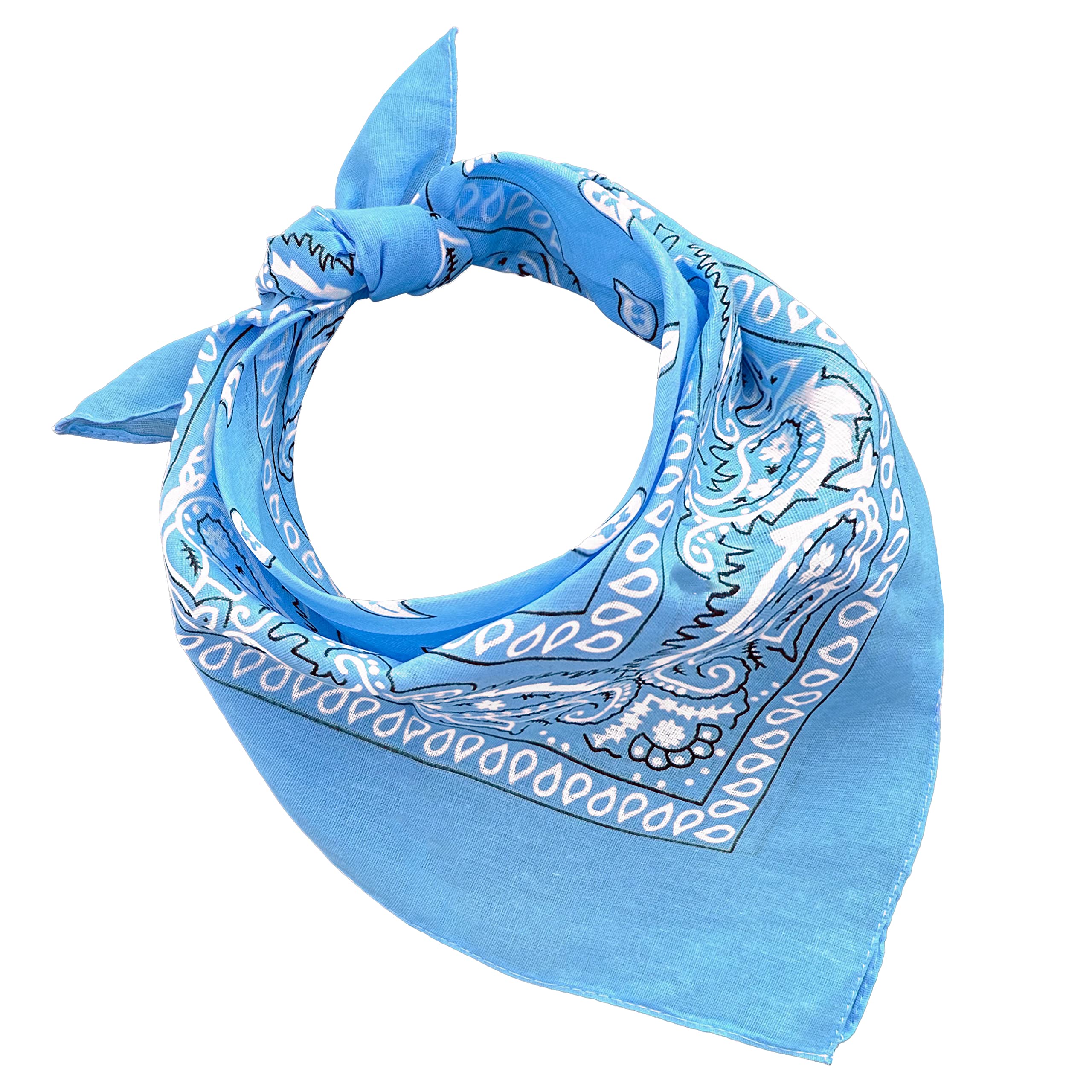 JOPHY & CO. 100% algodón BANDANA SET 3/5/10 para Mujeres Hombres Niños Unisex Único y/o Paisley Pattern COD. A644 — view 20