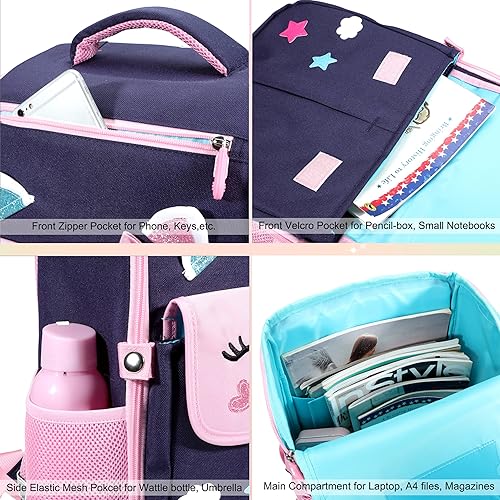Miniatura 4 de Mochilas de unicornio para niñas, para escuela, princesa, lazo, para niños, mochila de dinosaurio, S, Mochila para niños y niñas