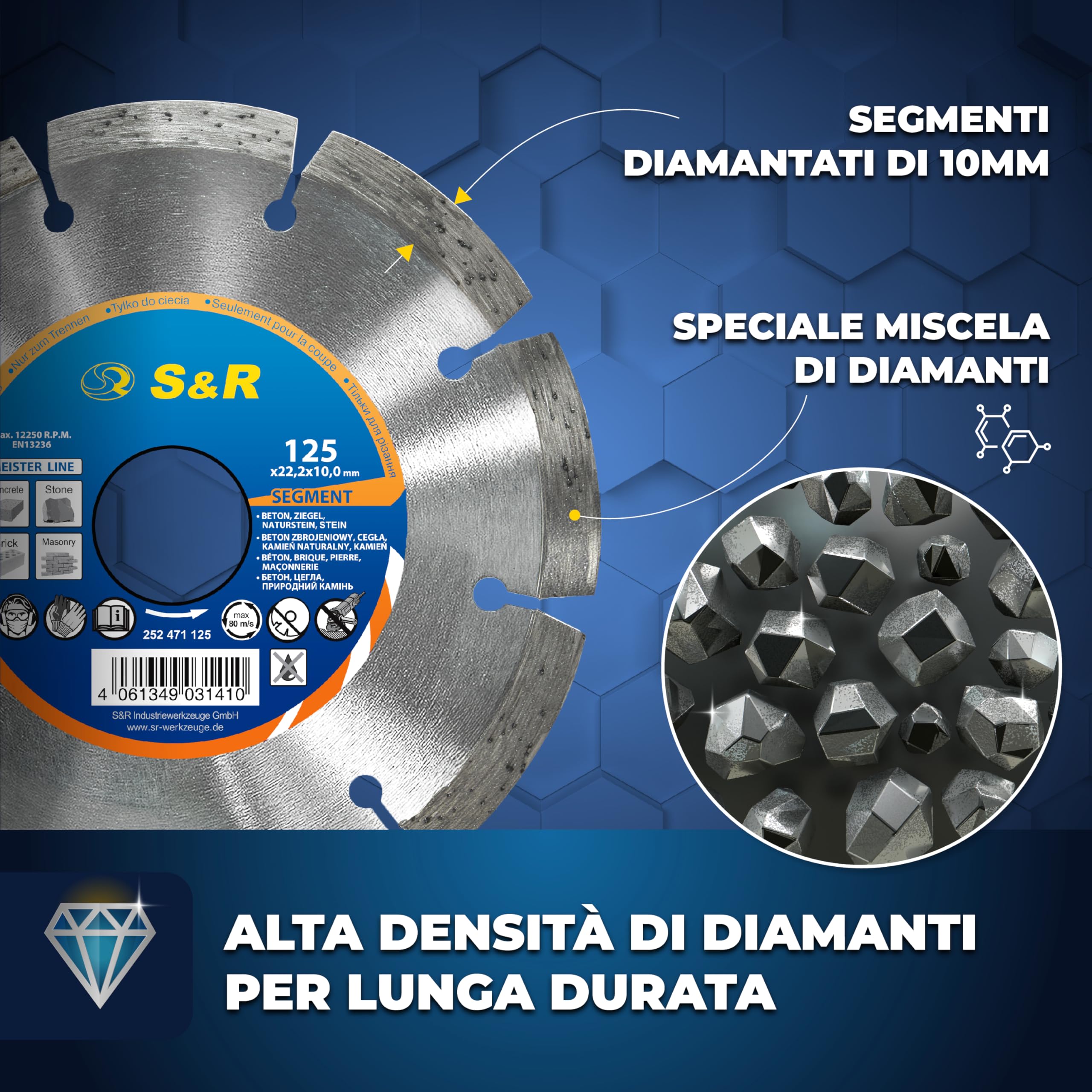 Disco Per Cemento Universale Disco Diamantato Laser ROXX Per - Foto 2