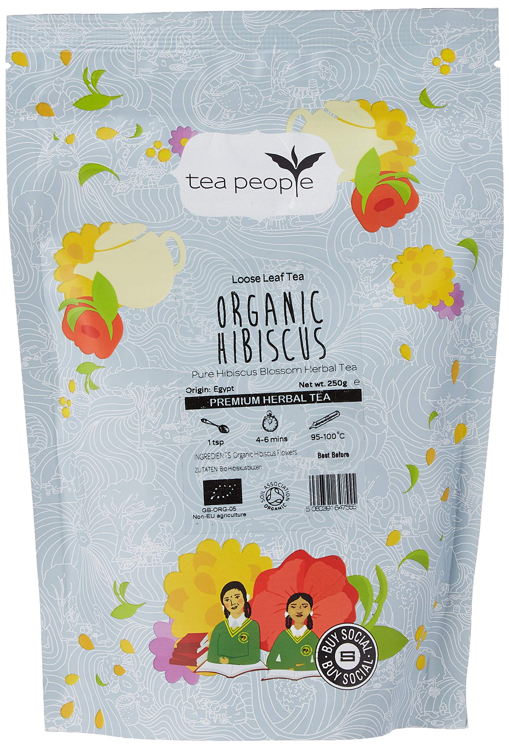 Tea People Organic Hibiscus - 250g Refill Pack