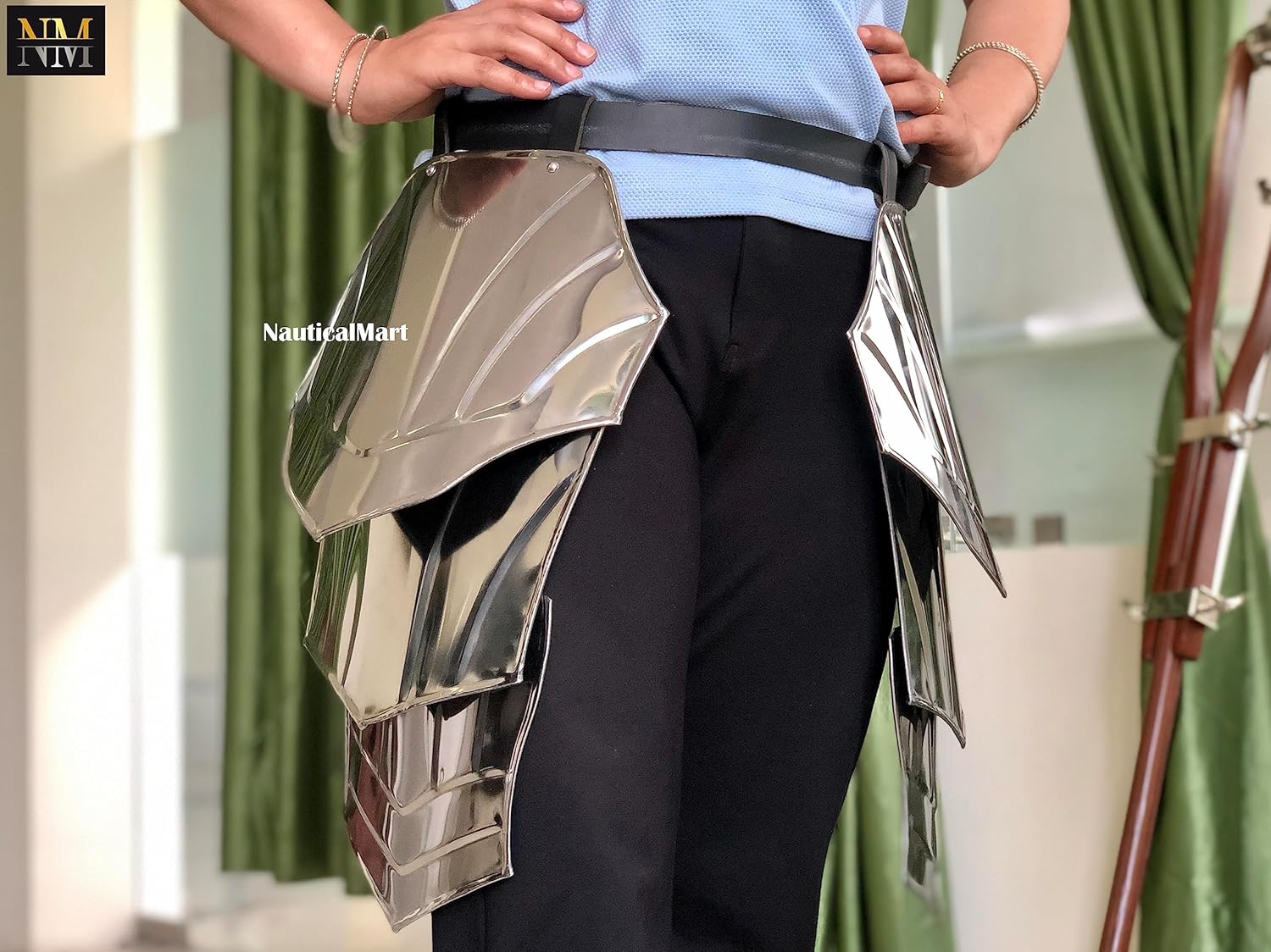 NauticalMart Medieval Tasset Belt Knight Waist Body Armour Steel Plated Armor Fantasy Role Play Halloween Costume - Image 4