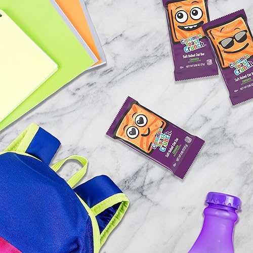 Miniatura 6 de Cinnamon Toast Crunch Barras de avena horneadas suaves, barras de aperitivos masticables, 6 unidades