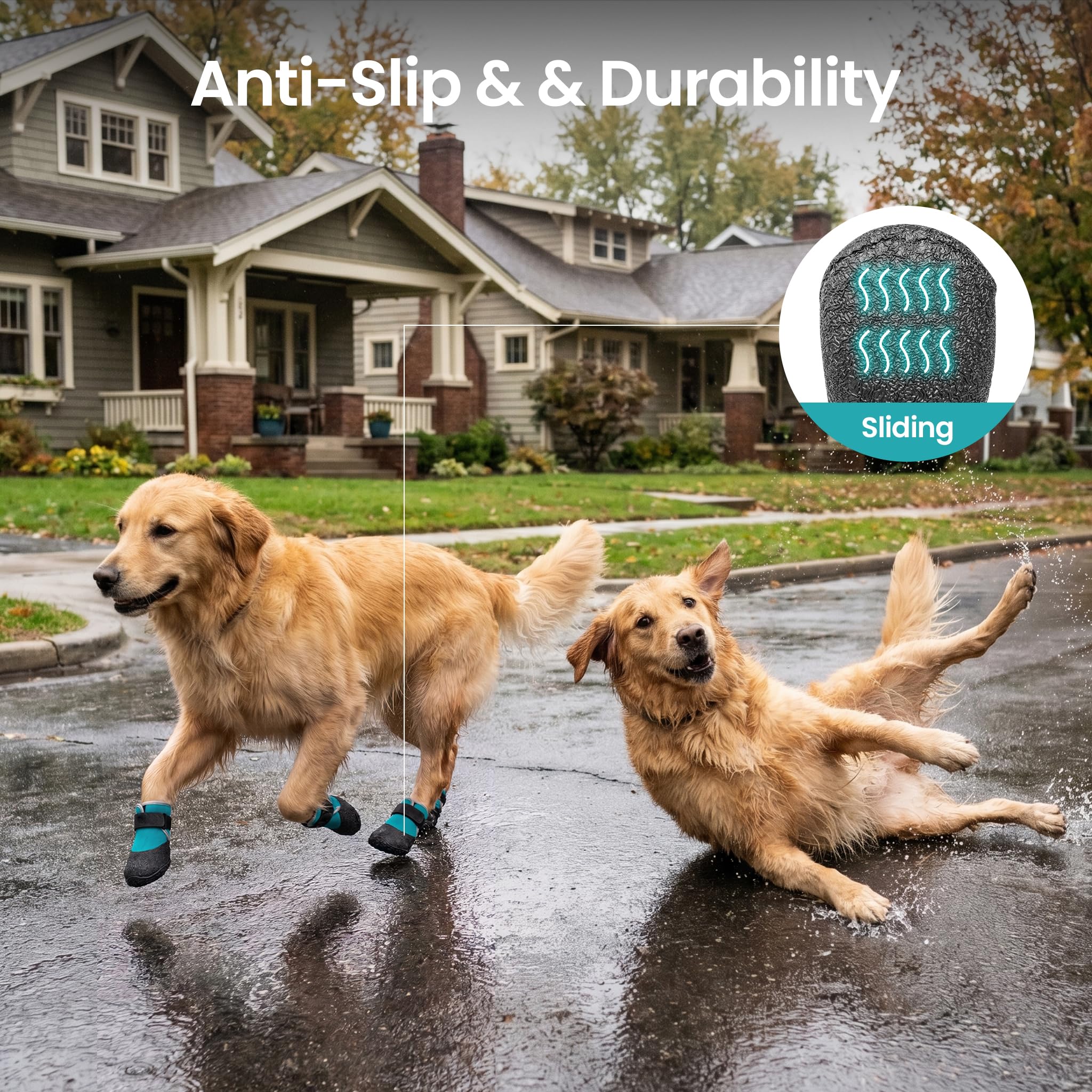 Atmungsaktive Hundeschuhe für den Sommer – Hitzeschutz-Hundeschuhe für heißen Asphalt, leichte Mesh-Stiefel mit rutschfester Sohle für glatte Straßen- und Hartholzböden, große Hunde