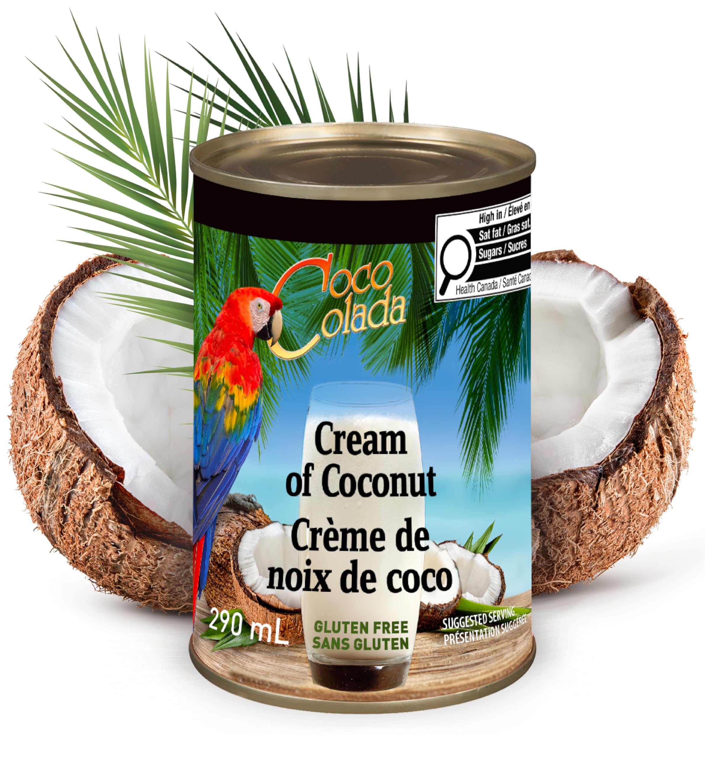 Coco Colada Cream of Coconut, Coco Colada, Natural + Gluten Free +