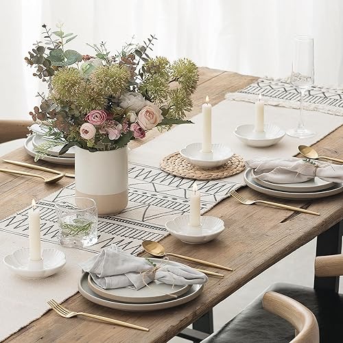 Miniatura 4 de Ceramic Candlestick Holder， Candle Holder for Taper Candles,Incense, Santo Palo, Halloween Christmas Wedding Parties, Dining Room Home Decoration