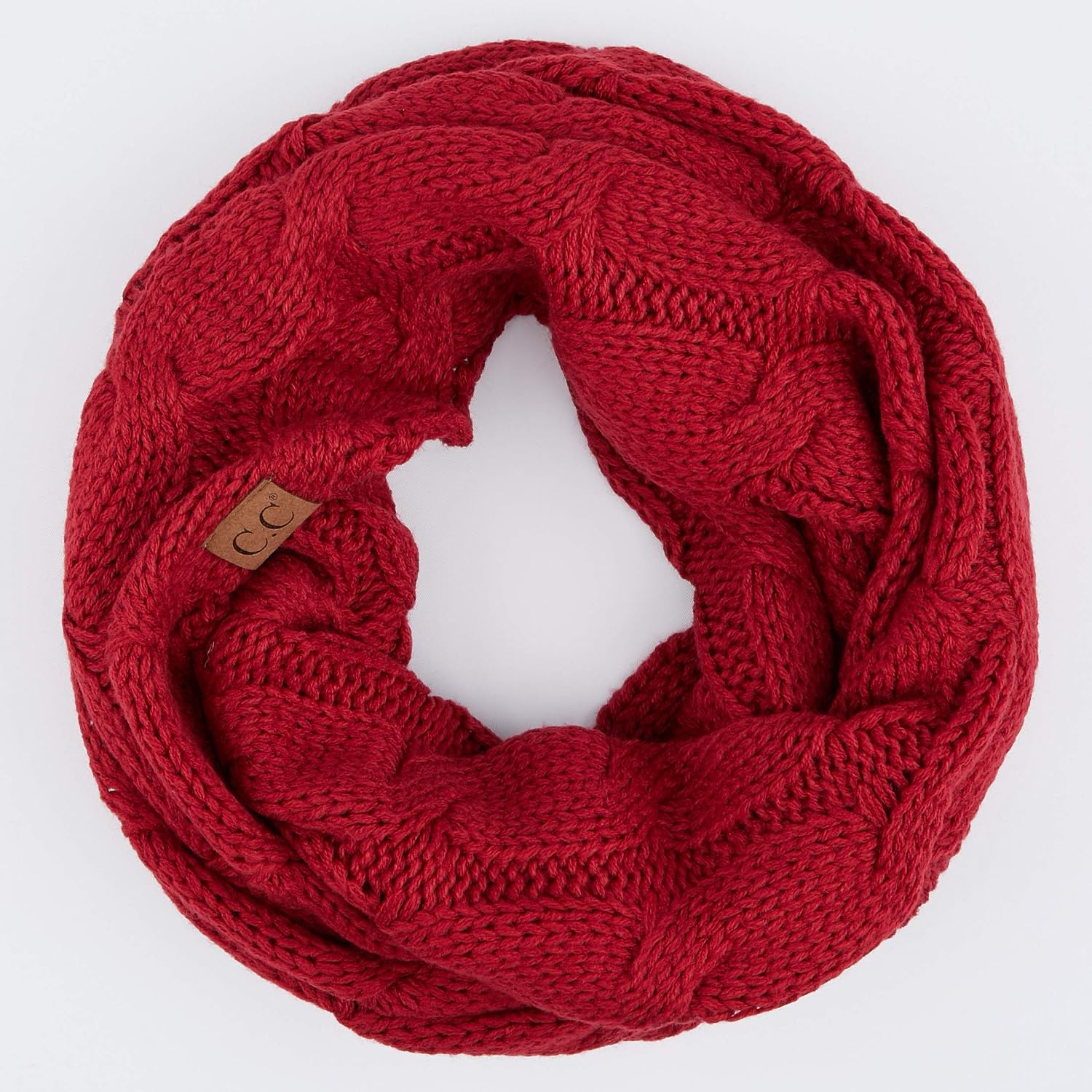 C.C CC Winter Soft Matching Unisex Chunky Knit Cowl Loop Infinity Scarf