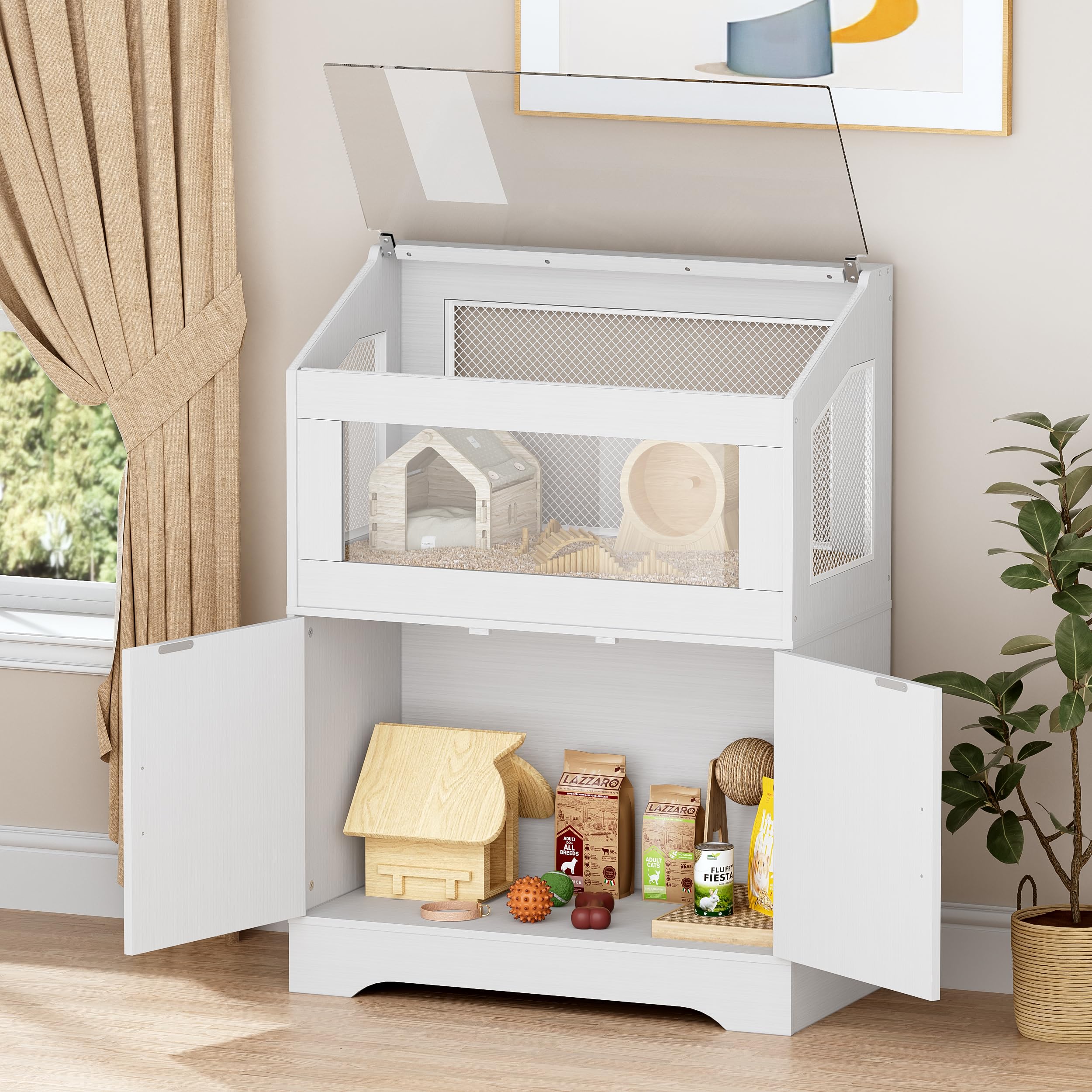 Photo inspiration: Viewing Glass Hamster Enclosure For Sale Reference: Acrylic Hamster Cage With Storage Cabinet Small Pet Habitat Hamster
