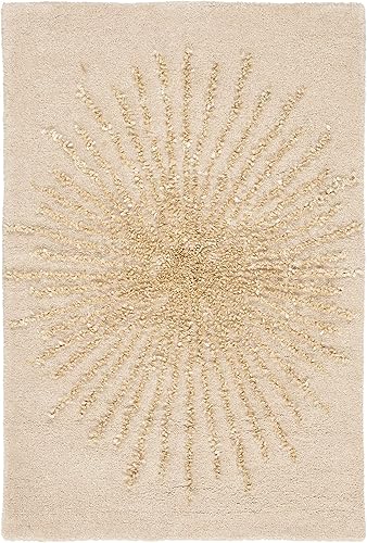 Miniatura 24 de SAFAVIEH Soho Collection SOH655T - Alfombra redonda de viscosa y lana hecha a mano de 4 pies, color marrón/rojo Marrón/Rojo,Beige,