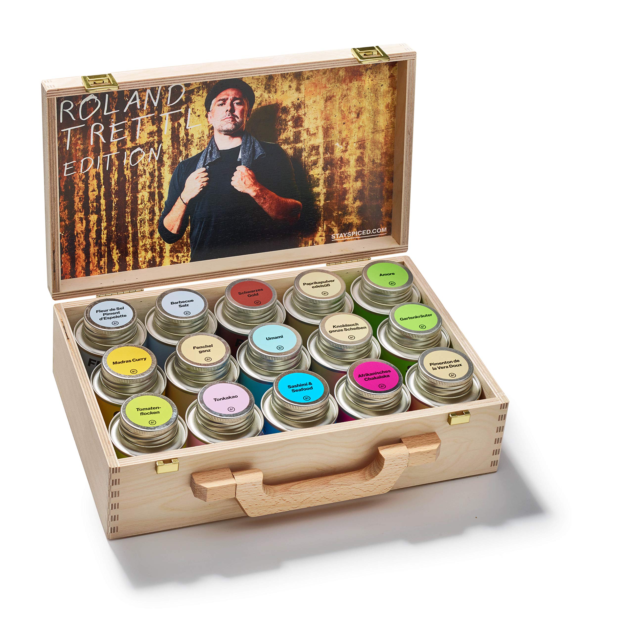 STAY SPICED! Roland Trettls Top 15 | Premium Gewürzset in Holzbox