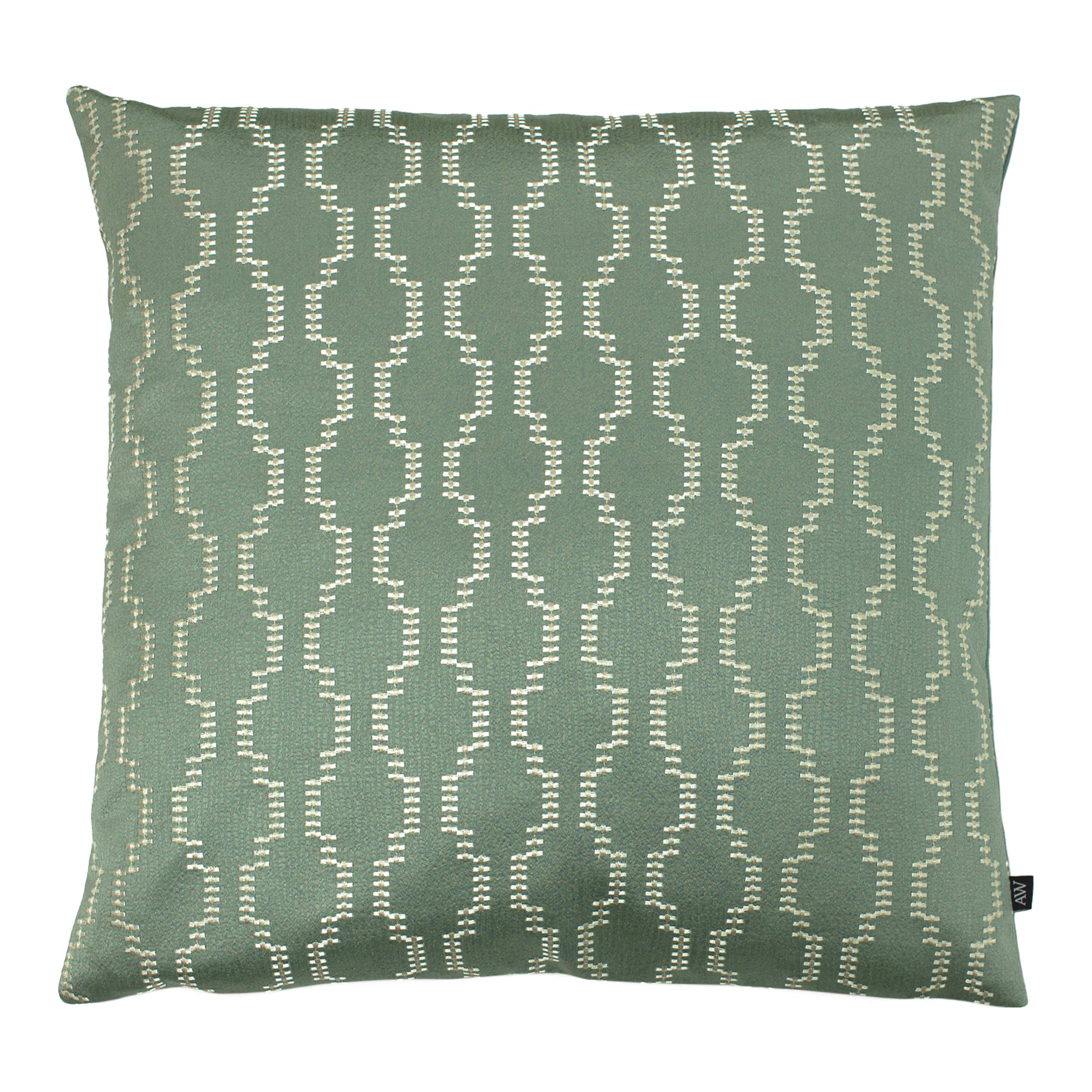 Ashley Wilde Nash Cushion Cover, Sage/Eau De Nil, 50 x 50cm