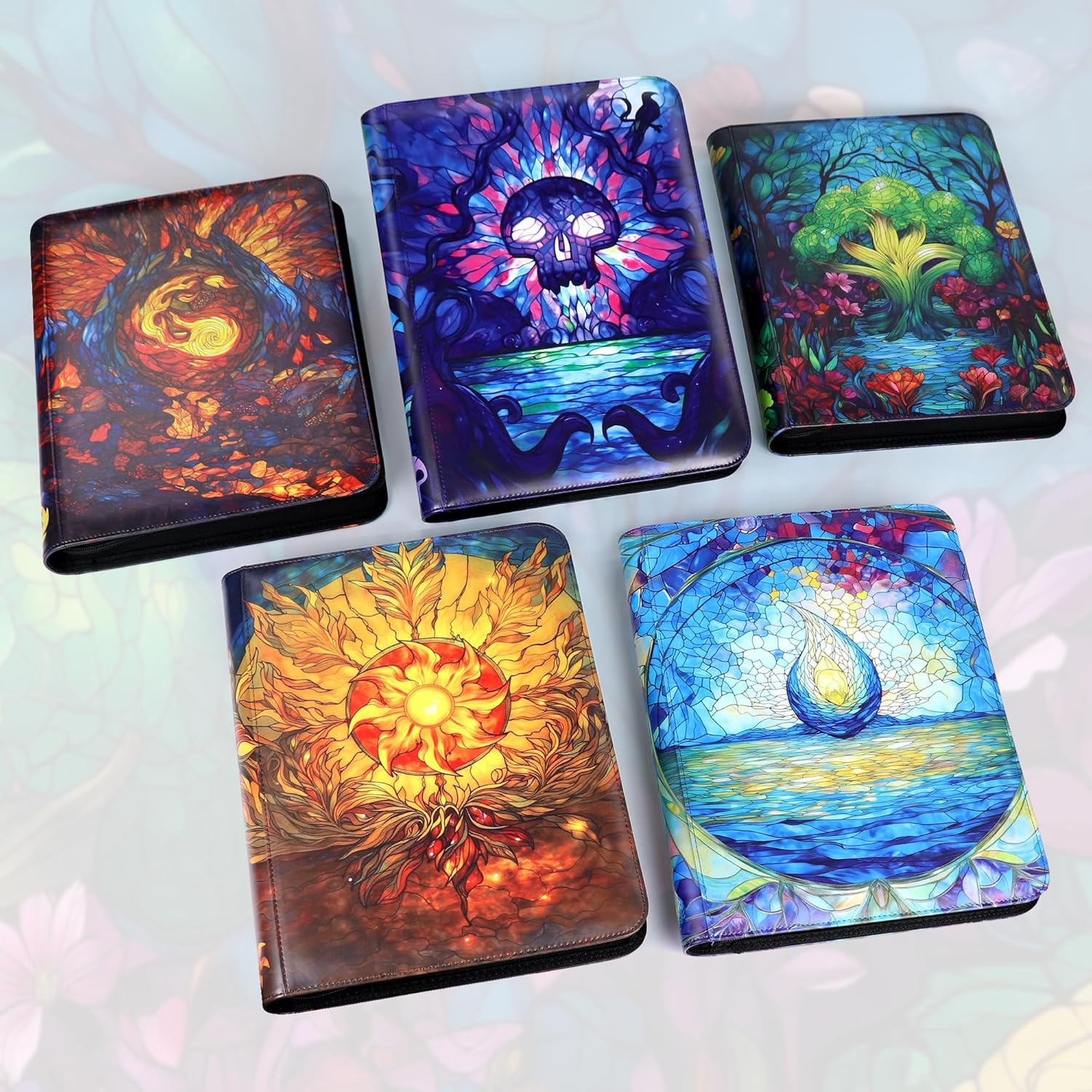 Katomula 360 Pockets Card Binder, MTG Card Binder, Double Sided Card Collection Album Folder with 20 Pages, Side-Loading Card Holder for MTG, TCG, Trading Card, Sports Cards-Forest