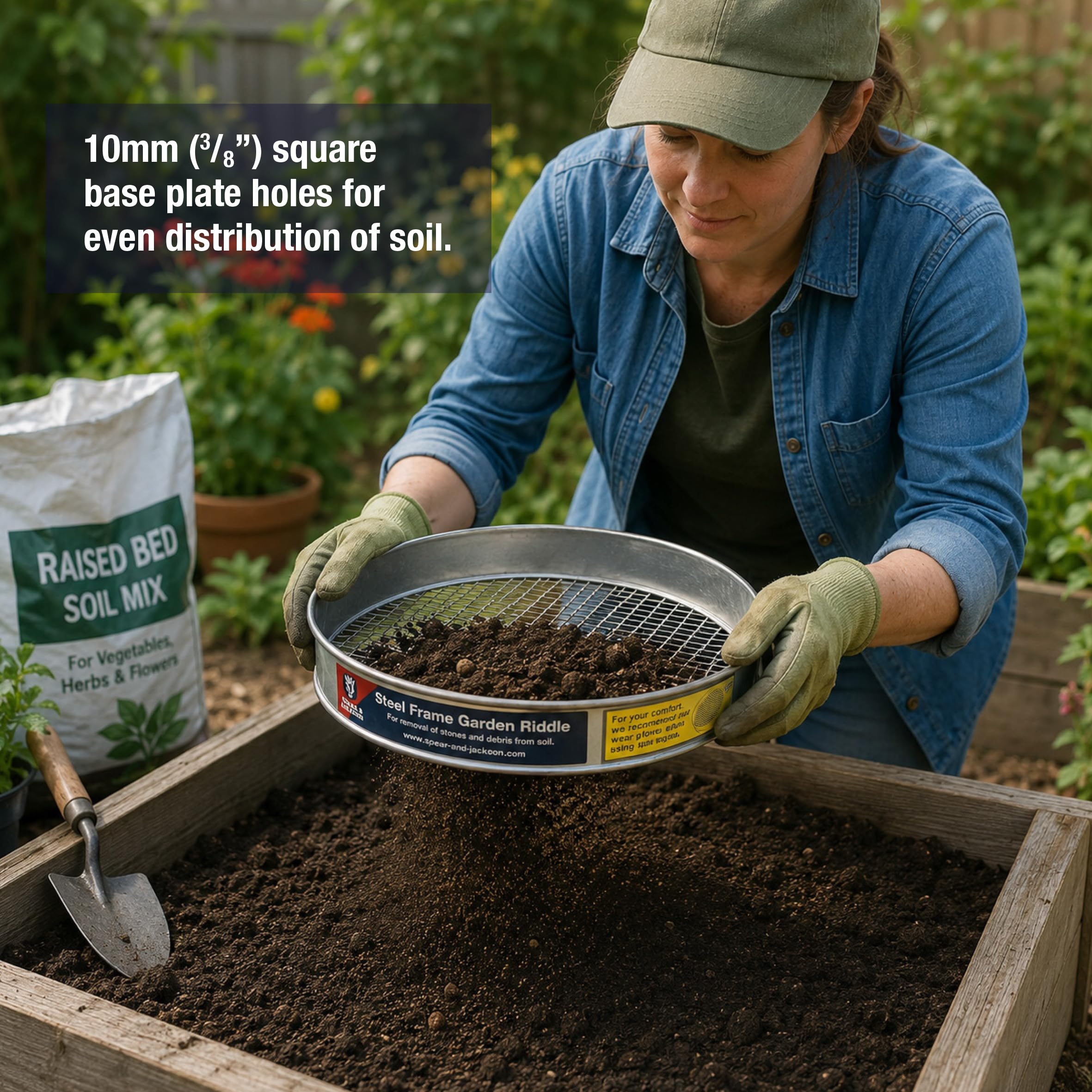Spear & Jackson Garden Riddle - Sieve for Soil -3
