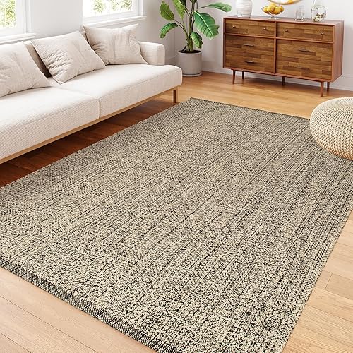 Vista 58 de LEEVAN Alfombras lavables para cocina de 2 x 4.3 pies, alfombras de baño negras estilo bohemio de algodón reversibles, alfombra reversible