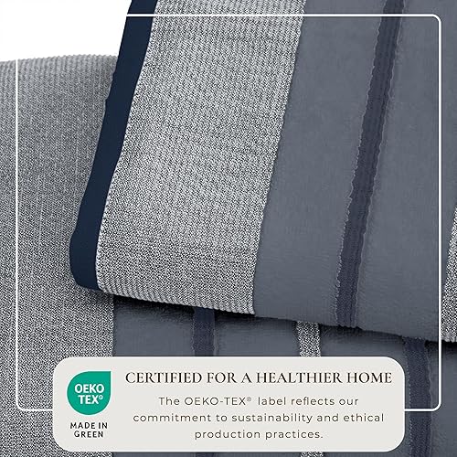 Miniatura 2 de Great Bay Home Toallas de baño 100% algodón jacquard, toallas de baño absorbentes de secado rápido. Colección Cassie (toalla de mano (paquete de 4),