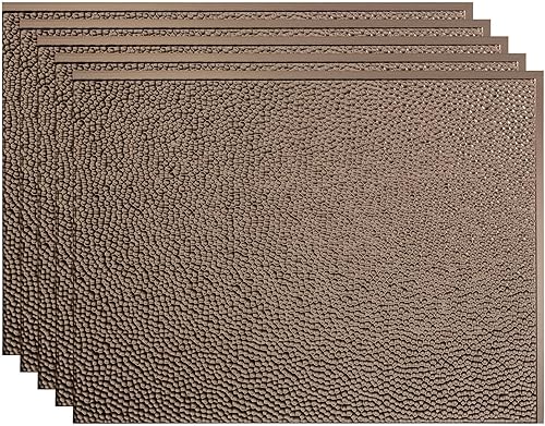 Miniatura 37 de FASÄDE Panel decorativo de vinilo martillado para salpicadero en ónix cepillado (muestra de 6 x 6 pulgadas) Ónix cepillado,Bronce antiguo,Bronce