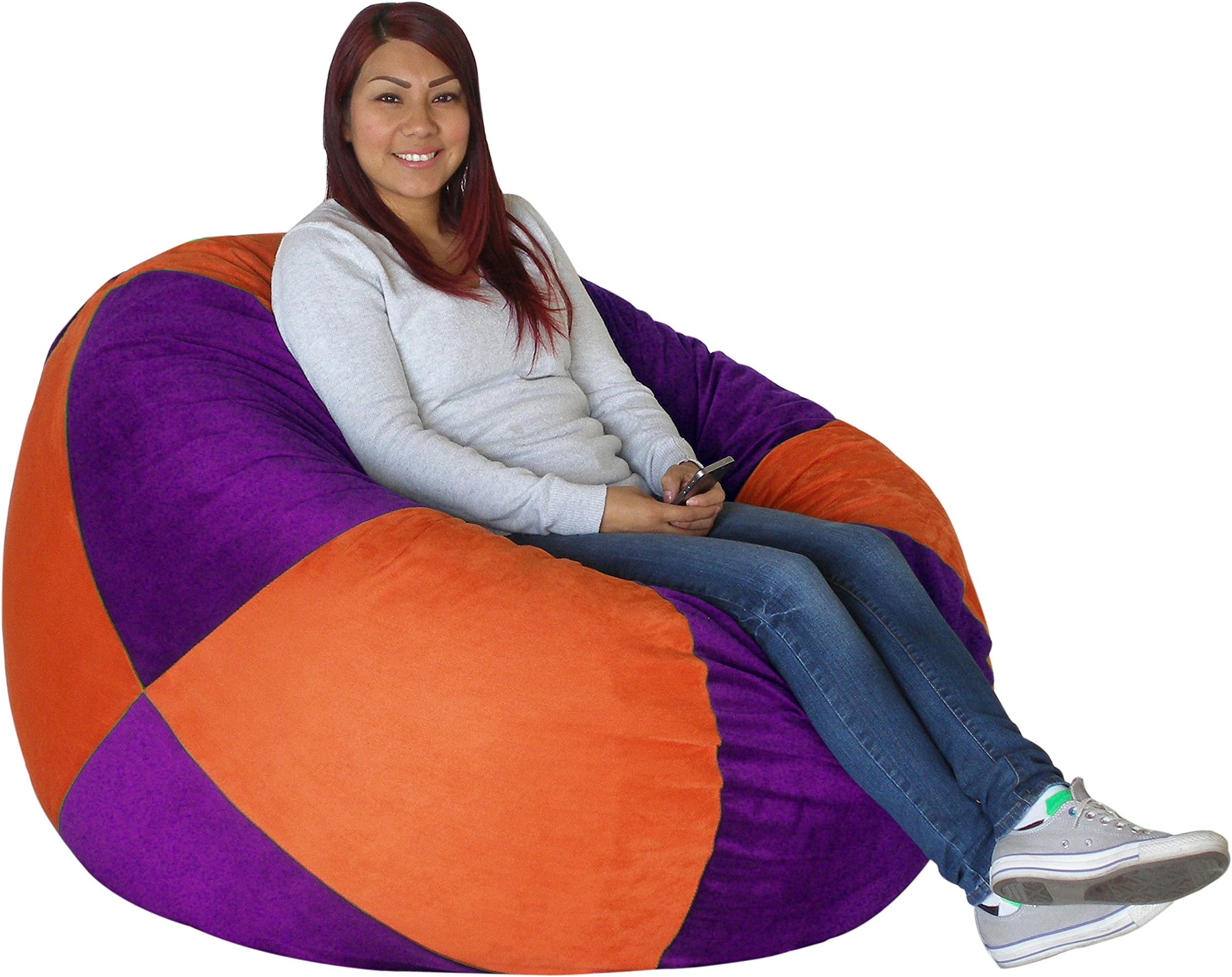 Koala fom Shredded Foam Bean Bag 50-inch Orange and Purple