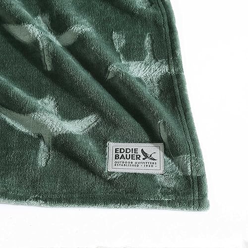 Vista 248 de Eddie Bauer Manta reversible de vellón sherpa, ropa de cama y decoración del hogar, para todas las estaciones, (Bunkhouse Plaid Beige), beige