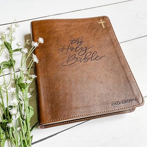 Miniatura 3 de Biblia grabada a mano con letras y láser NIV Journaling, regalo personalizado, grabado de nombre personalizado disponible