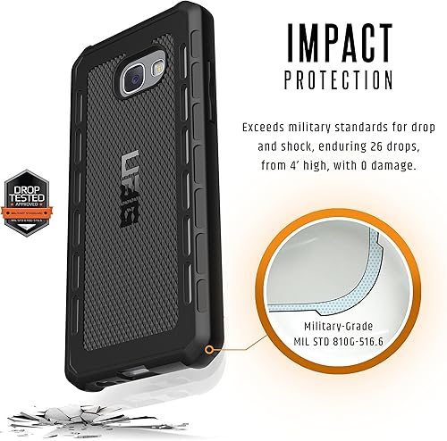 Miniatura 3 de URBAN ARMOR GEAR UAG - Funda para Samsung Galaxy A5 (2017) Outback resistente y ligera, resistente a caídas militares negra