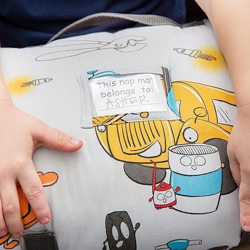 Miniatura 6 de JumpOff Jo - Tapete para siesta para niños, saco de dormir para niños con almohada extraíble y manta ultrasuave para preescolar, guardería y fiestas