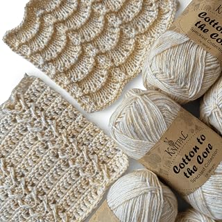 Cotton to The Core Speckled Soft Baby Yarn for Crocheting, 6-Pack (810Yds / 300G), Free Patterns - Size 3 DK Light Worsted Weight Cotton Yarn for Knitting - Banana Cream