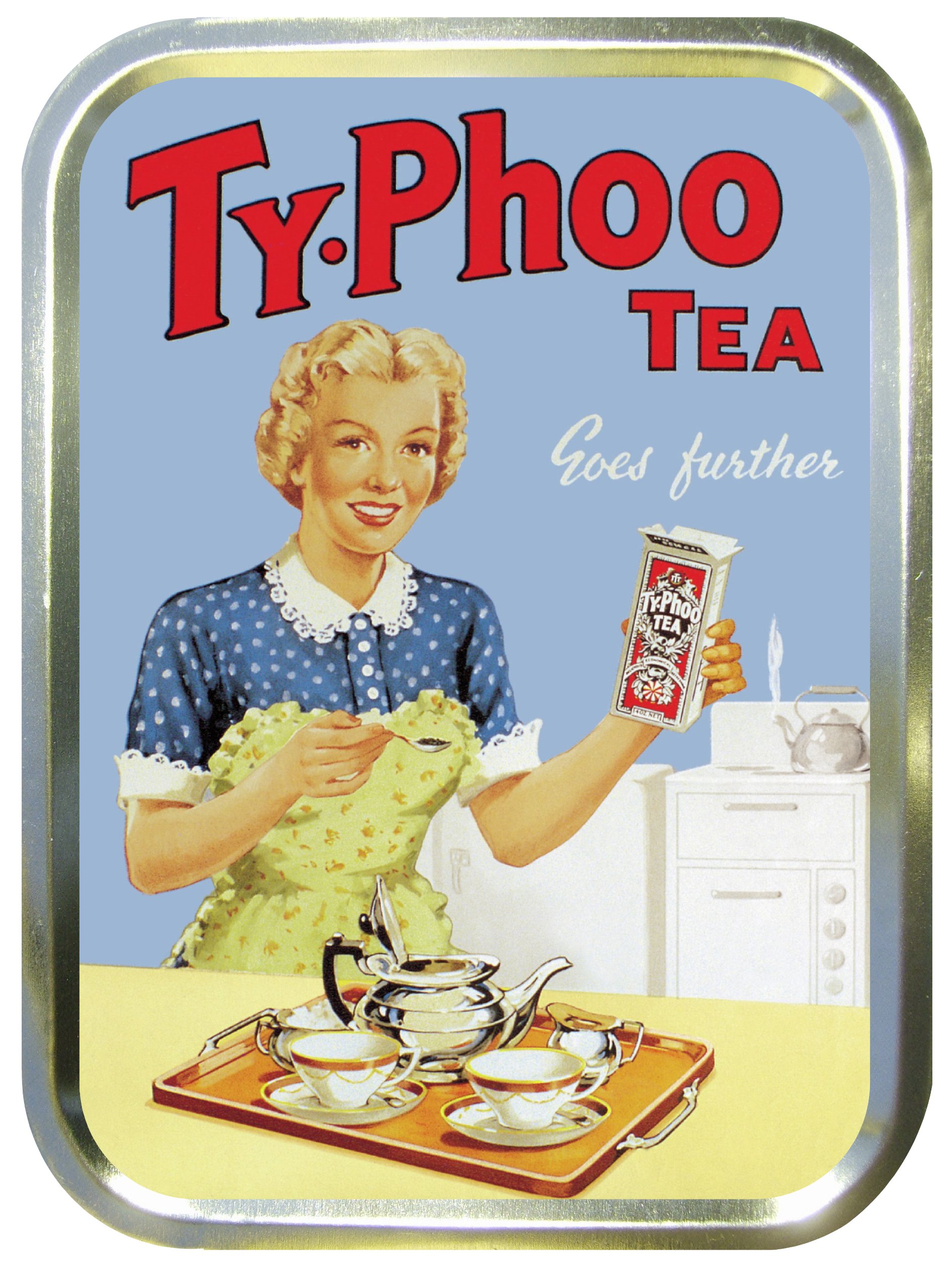 Noveltyshack Gold Typhoo Tea 2Oz Tobacco Tin,Storage Tin,Bait Tin