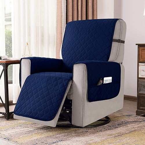 Vista 138 de Chun YI. - Funda reversible para sofá, funda para sillón, fácil de instalar, lavable, cubiertas para sala de estar. Negro