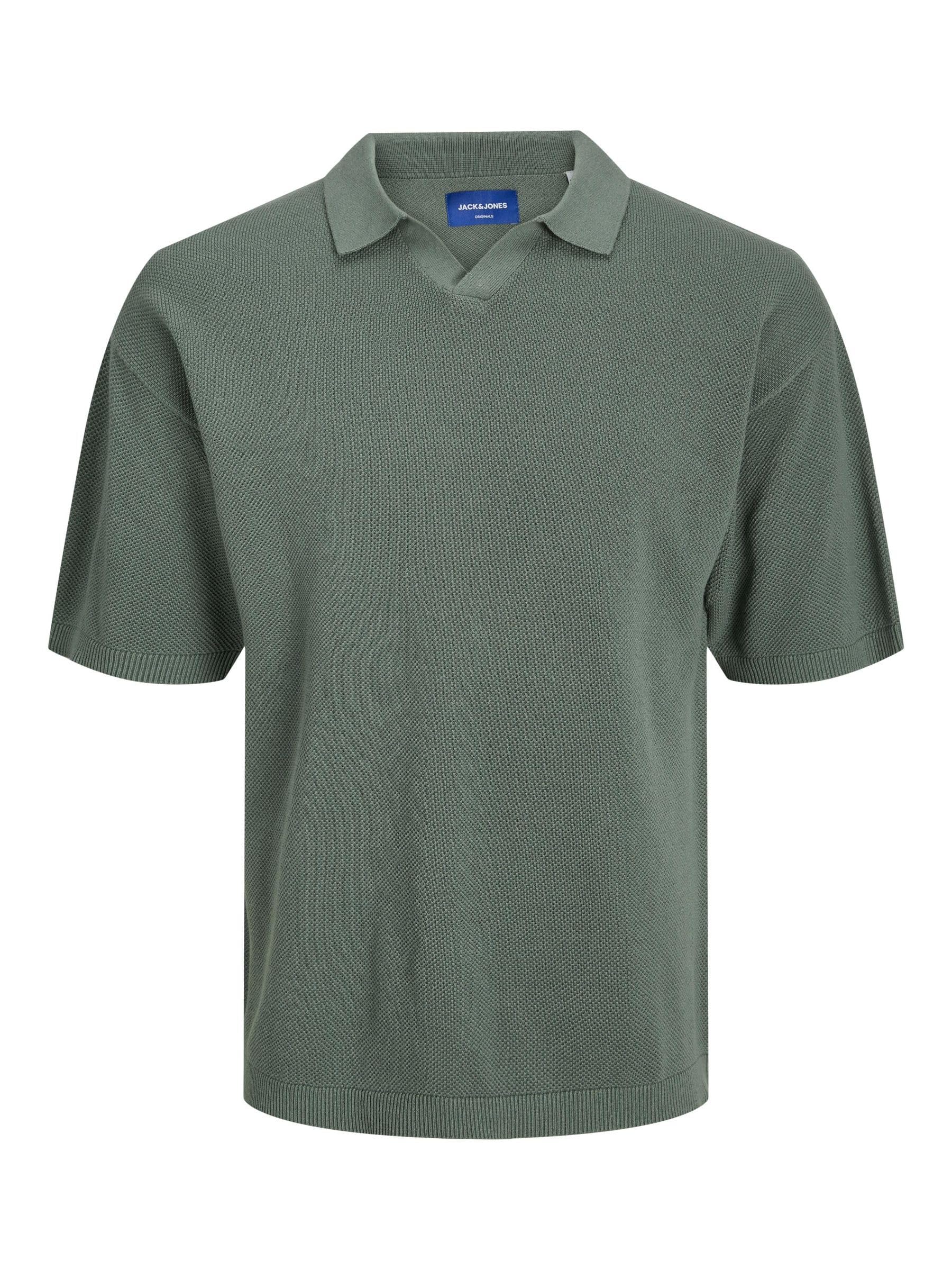 JACK & JONES JORLINEN Knit SS Polo SN, Laurel Wreath, M