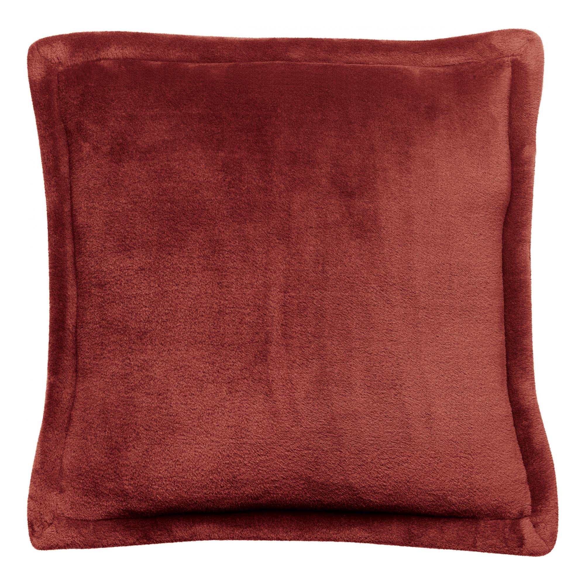 Coussin Déco 30x50cm Terre Cuite - Housse Coton OEKO-TEX - Garnissage Polyester - Collection Panama