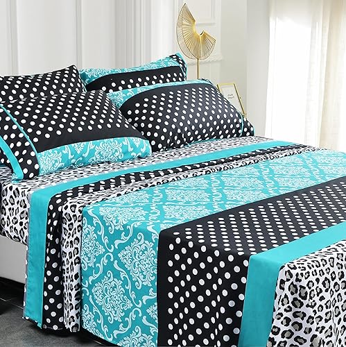 American Home Collection Tela cepillada de microfibra, bolsillo profundo, resistente a las arrugas, juego de sábanas hipoalergénicas, 4 piezas, American Home Collection Tela cepillada de microfibra, bolsillo profundo, resistente a las arrugas, juego de sábanas hipoalergénicas, 4 piezas,