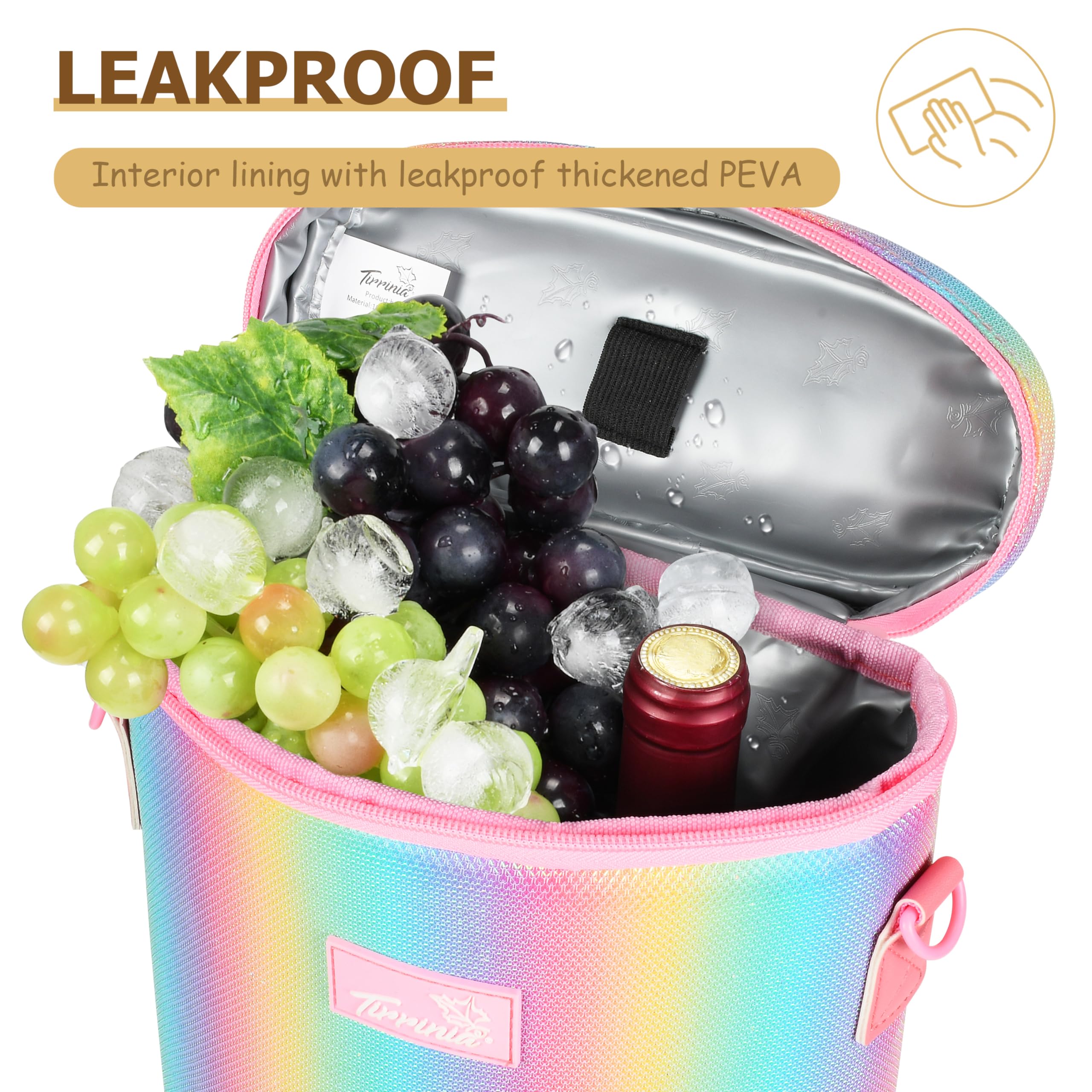 Sac fourre-Tout pour 4 Bouteilles de vin – Étanche et isolé – Sac de Transport rembourré de Voyage pour vin/Champagne avec poignée et bandoulière pour Les Amateurs de vin
