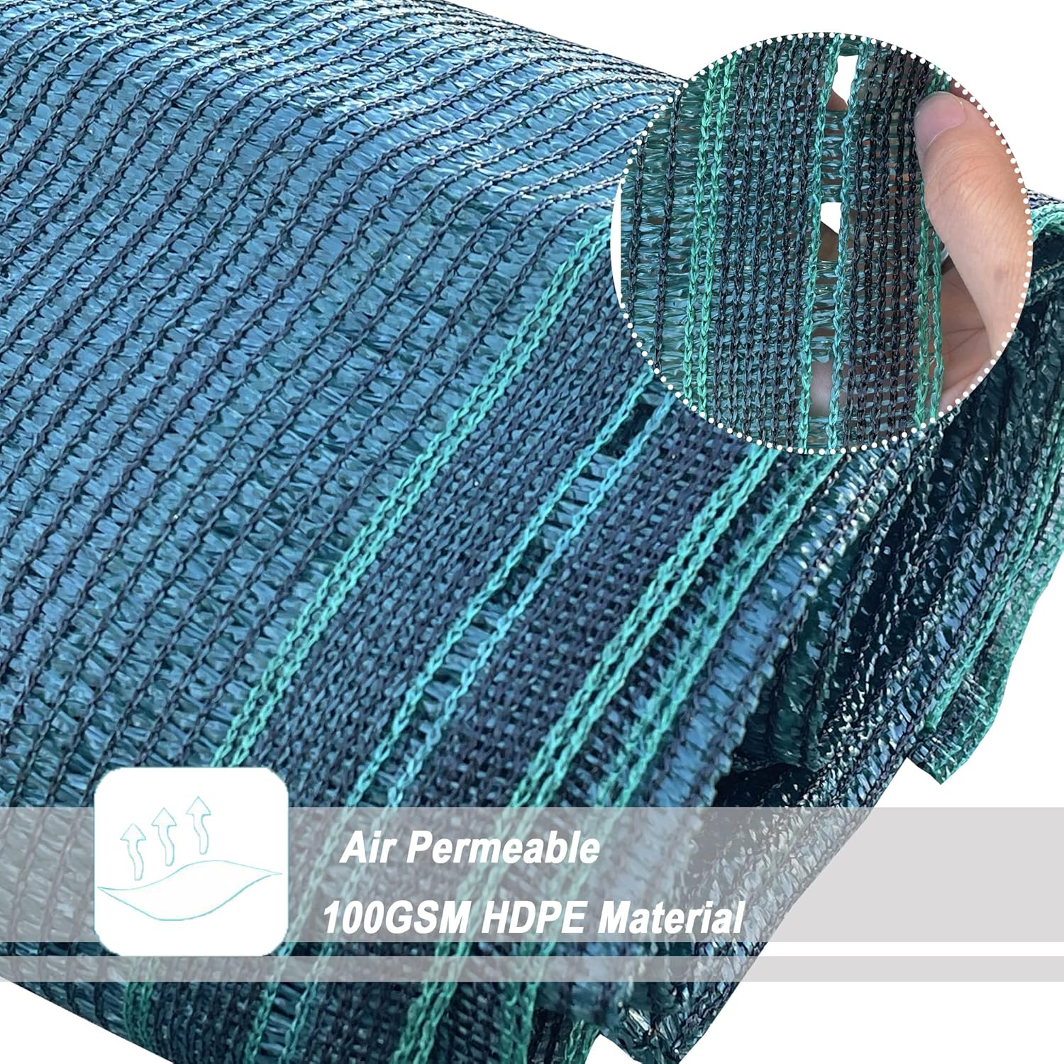 Alion Home 65% Sunblock DIY Shade Cloth - Garden Netting - Mesh Sun Shade Cover for Garden Patio Plants - Green (10' x 12')