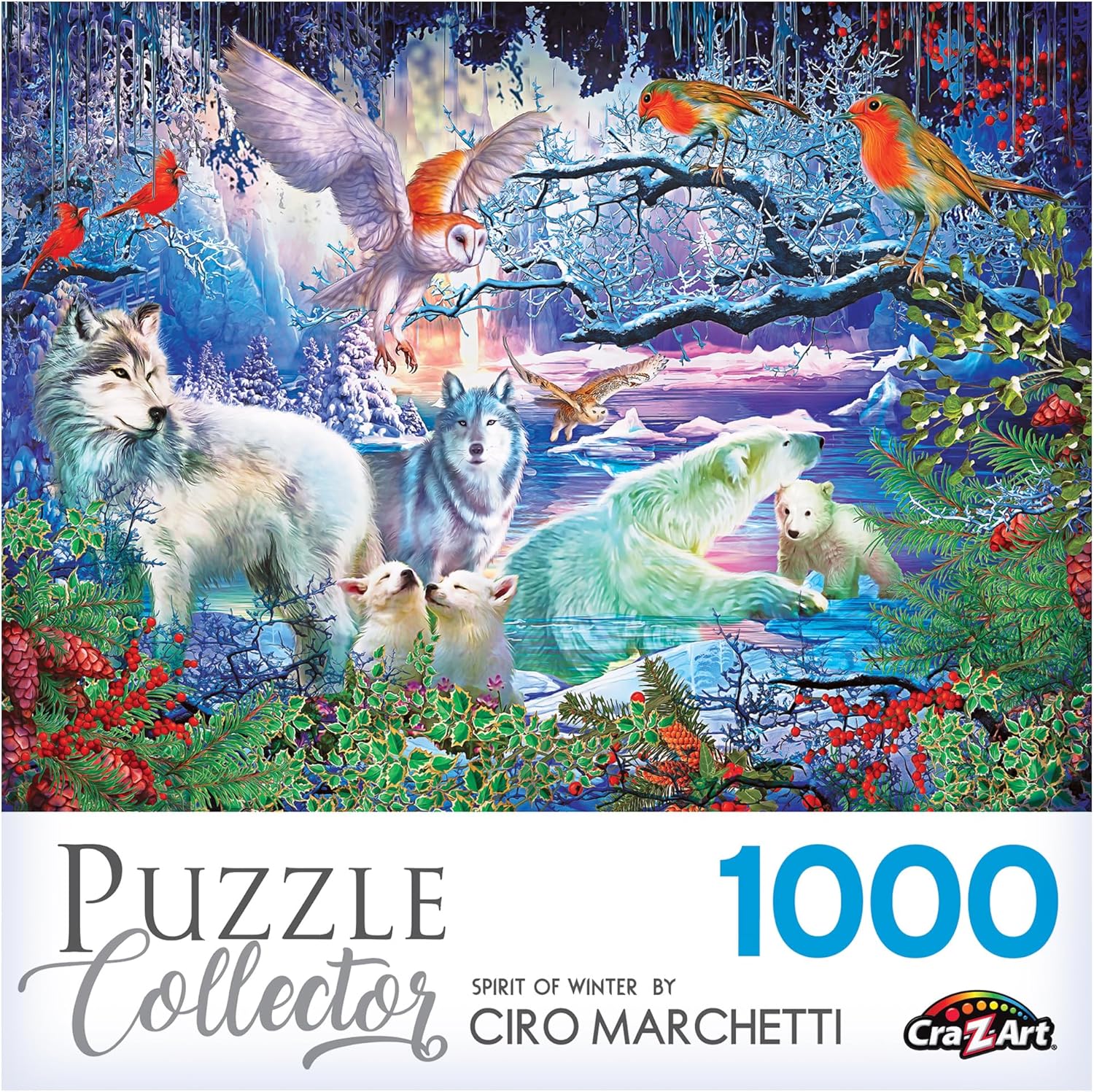 RoseArt - Puzzle Collector - Spirit of Winter - 1000 Piece Jigsaw Puzzle for Adults
