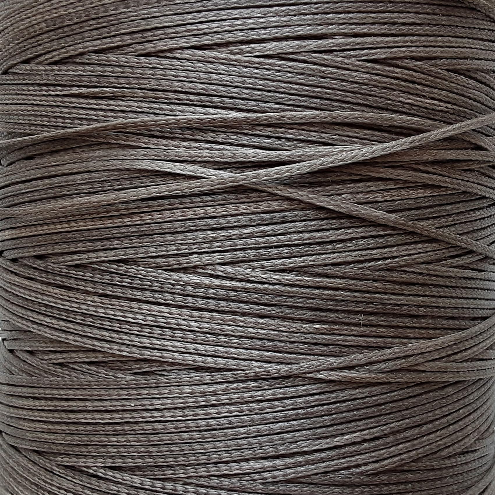 20 meters Waxed Nylon Cord, 2mm wide Super Strong Flat Jewellery Thread, Bracelet, Necklaces, Crafts, Shamballa, Macrame String (2mm Grey - 20m)