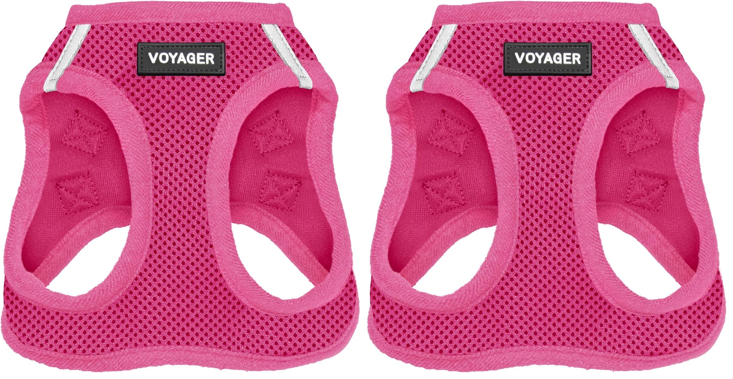 Voyager Step-in Air Dog Harness - Best Pet Supplies tarafından Küçük ve Orta Boy Köpekler için Tüm Hava Koşullarına Uygun Örgü Adım Yeleği - Koşum Takımı (Fuşya), XX-Small (2 paketi)
