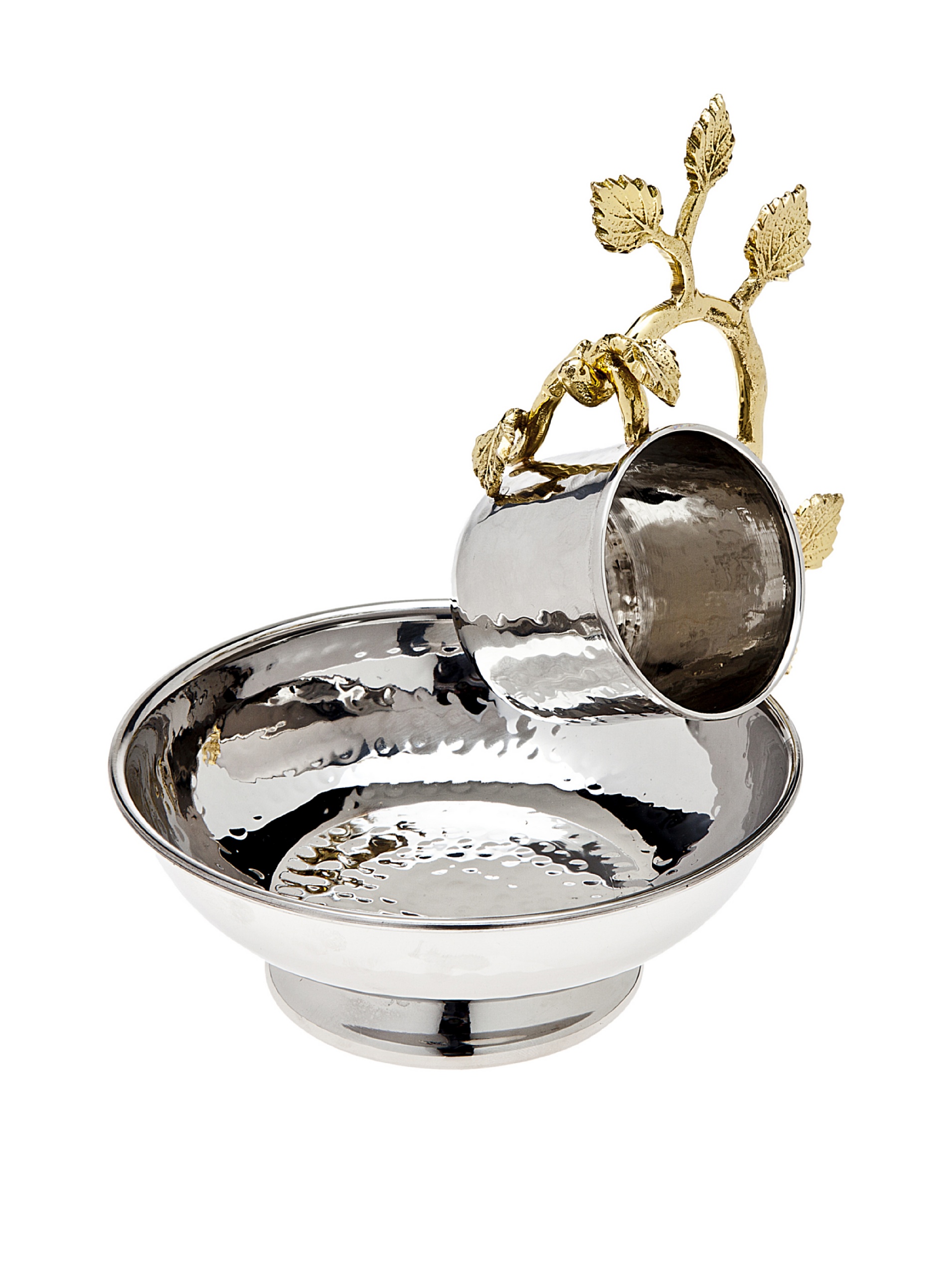 Godinger Leaf Hanging 3 Oz. Wash Cup & Bowl