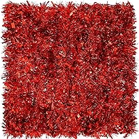 Vista 7 de Guirnalda de oropel de Navidad de 39.4 pies, guirnalda metálica giratoria, adornos colgantes brillantes para árbol de Navidad, suministros