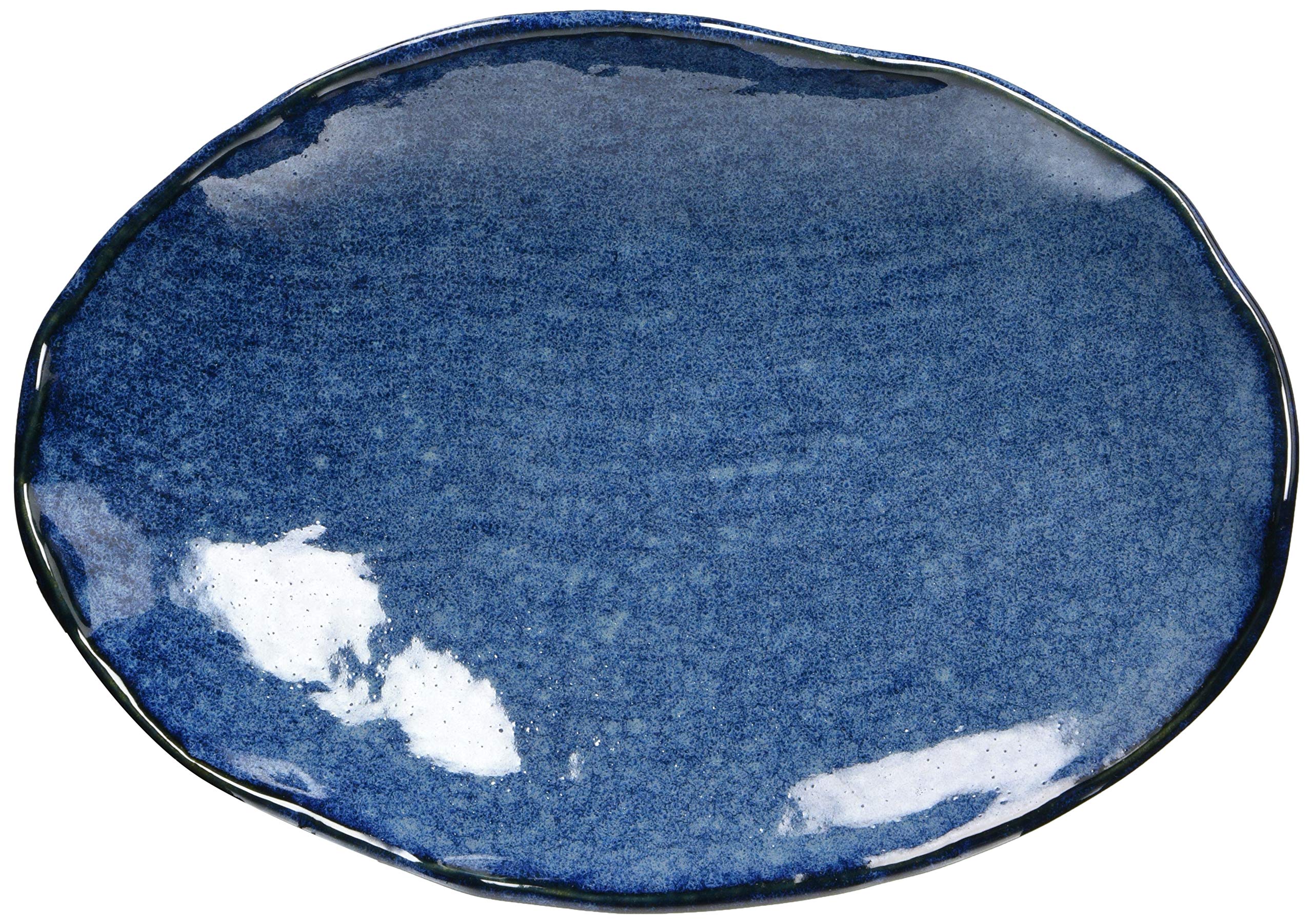 Mino Ware Kiln-Shaped Oval Plate