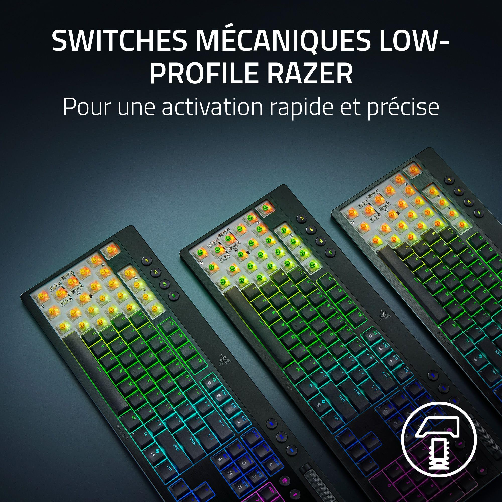 キーボード Razer BlackWidow V4 Low-Profile Orange Razer BlackWidow V4 Low-Profile HyperSpeed (Orange Switch) - US