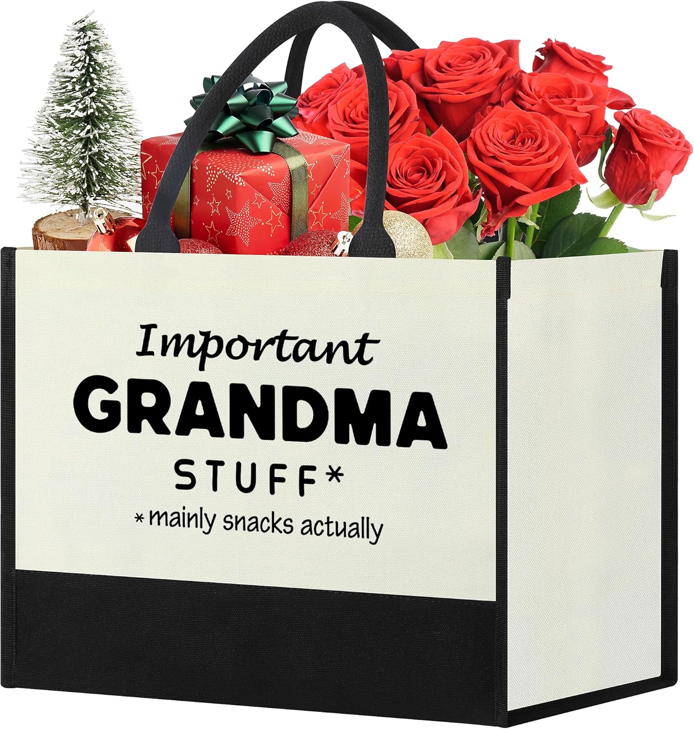 Gifts for Grandma,Canvas Tote Bag Grandma Gifts from
