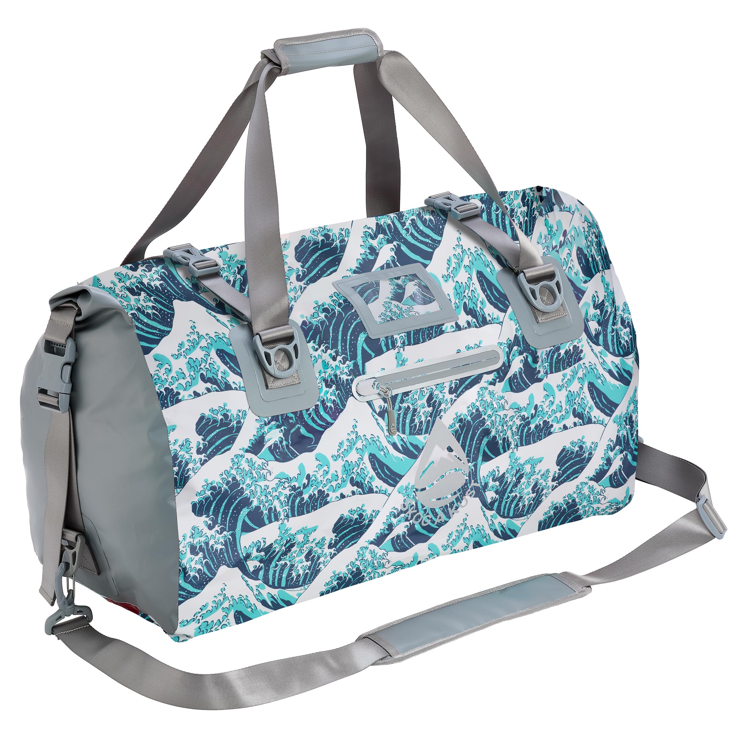 Skog Å Kust Duffelsak Heavy Duty Waterproof Duffel 60L Waves